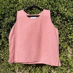 Flax Women's 100% Linen Tank Top- Medium